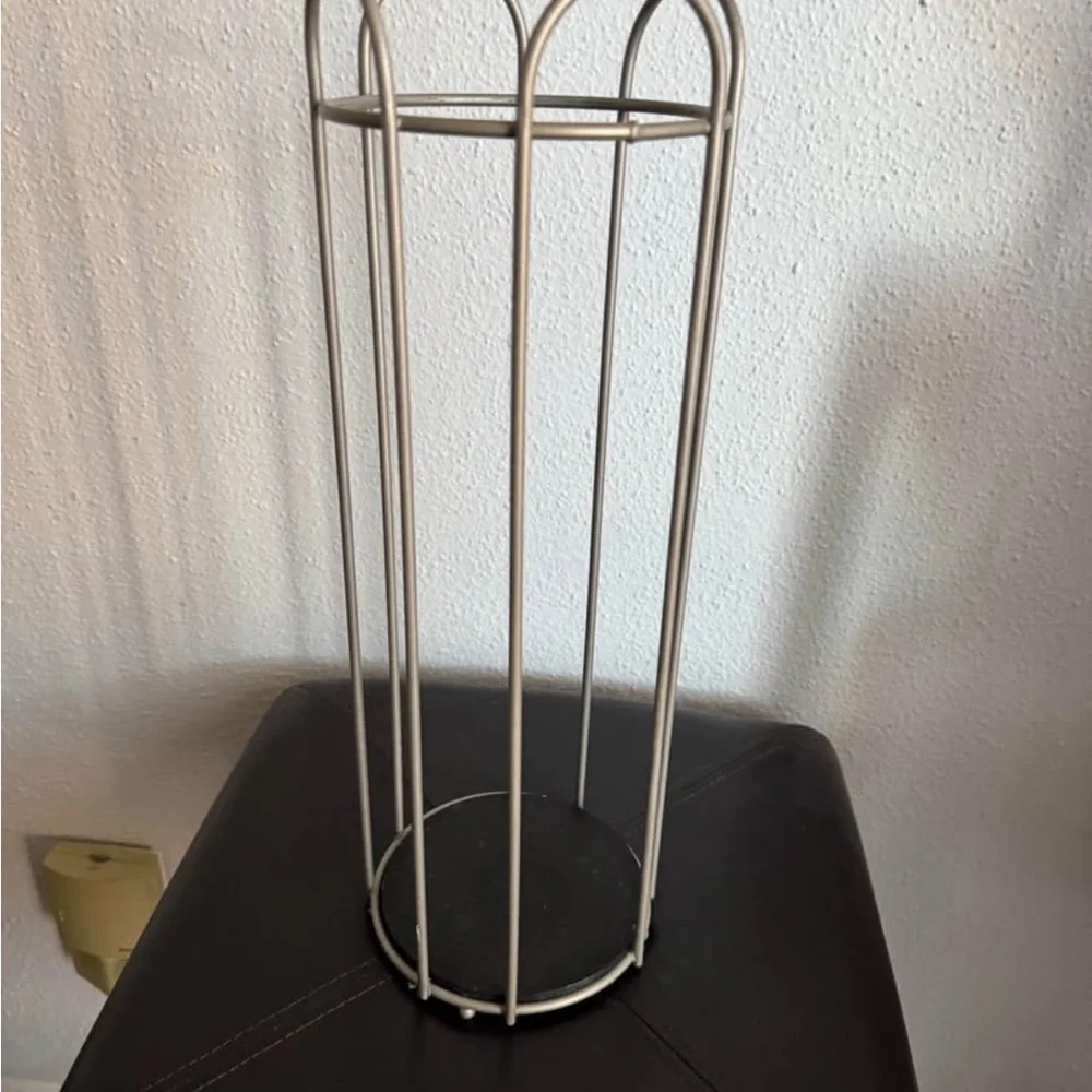 Brushed Silver Metal toilet paper Holder